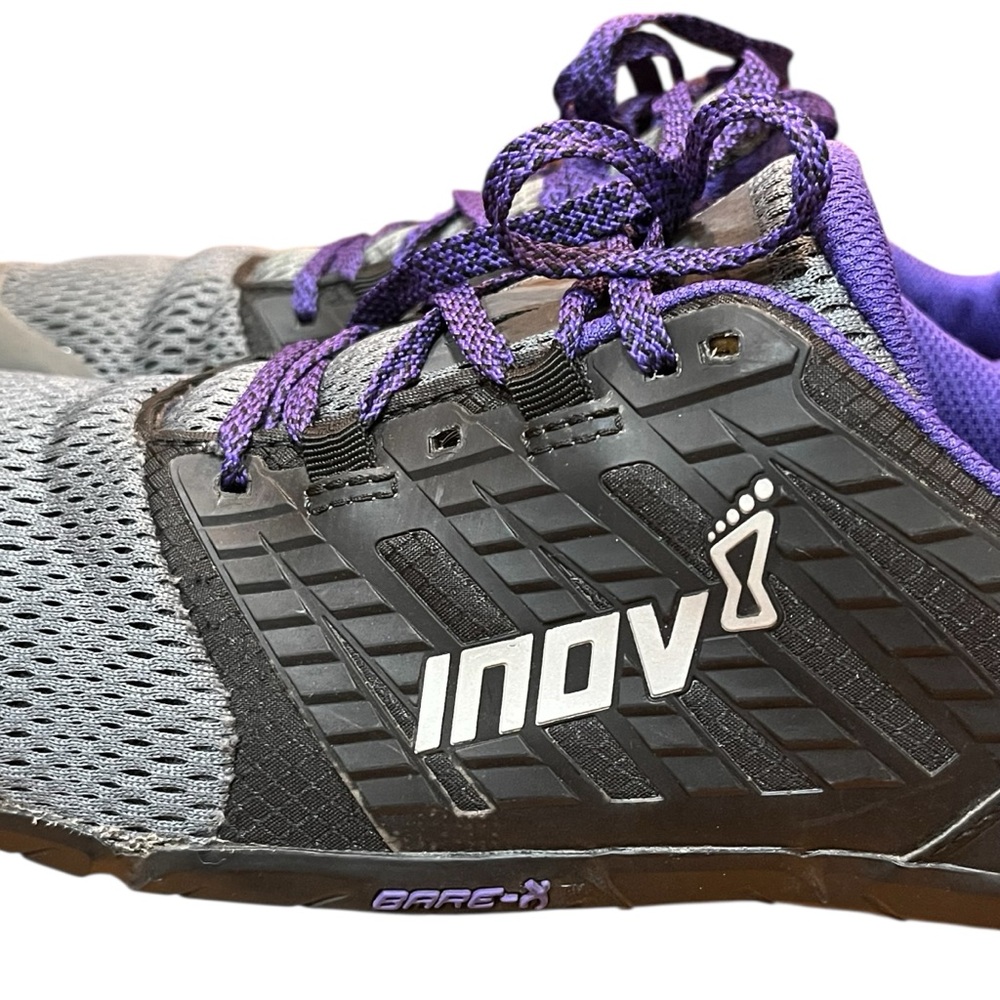 Inov-8 Bare XF Sneakers Training Shoes Black Purple Shoes Ropetec Minimal 210 V2 - Picture 8 of 14
